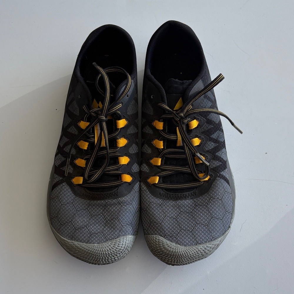Merrell Black and Yellow Athletic Shoes